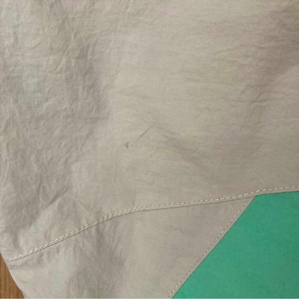 Zara Kids Tan Green Retro Stripe Hooded Windbreaker Raincoat 18 24 months - Picture 7 of 7